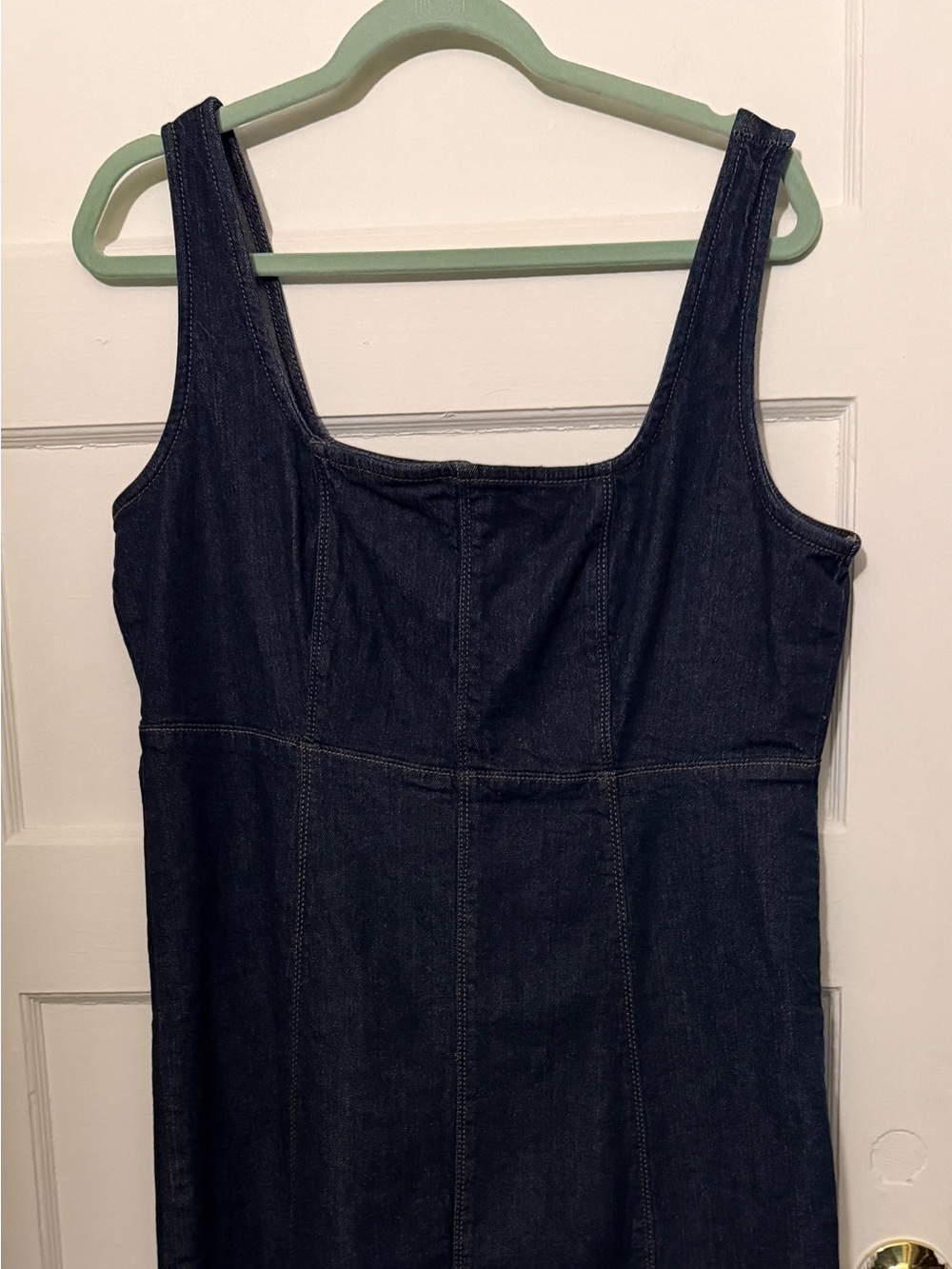 Old Navy Dark Blue Denim Midi Dress